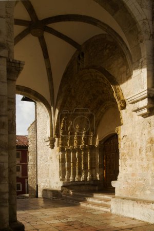 Photo for Iglesia de Santa Mara del Conceyu, church in Llanes, Spain - Royalty Free Image