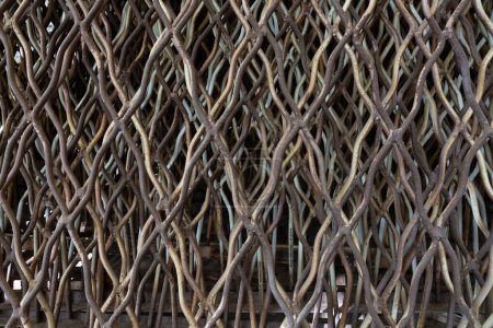 Photo for Texture and background of metal gratings close-up - Royalty Free Image