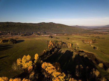 Photo for Aerial image of Sumava National Park and Nature Reserve - Royalty Free Image
