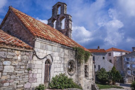 Church of Santa Maria in Punta, Old Town of Budva, Adriatic coast in Montenegro