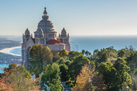 Berühmte Wallfahrtskirche Santa Luzia und das Heiligste Herz Jesu, Viana do Castelo, Portugal