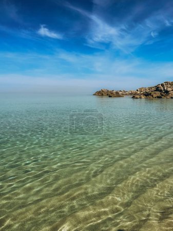 Photo for Clear and clean water at sea. Corsica, France - Royalty Free Image