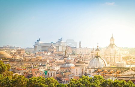 Photo for Skyline of Rome city at day, Italy - Royalty Free Image