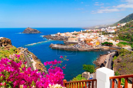 Blick auf Garachico malerische Stadt, Kanarische Inseln, Spanien