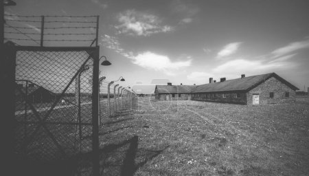 Téléchargez les photos : Poland, Auschwitz - April 18, 2014: Birkenau, German Nazi concentration and extermination camp - en image libre de droit