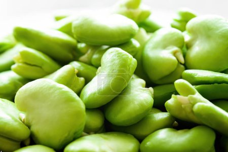Téléchargez les photos : Fèves de soja crues vertes vue rapprochée - en image libre de droit