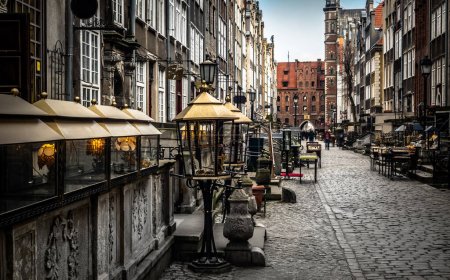 Architecture of Mariacka street in Gdansk is one of the most interesting tourist attractions and sightseeing places in Gdansk