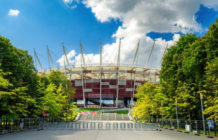 Photo for Warsaw, Poland - 10 August 2023: National Stadium The Main Football Stadium In Warsaw Poland - Royalty Free Image