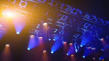 Photo for Ceiling spotlights working during the show - Royalty Free Image