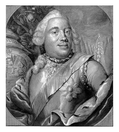 Téléchargez les photos : Portrait de Guillaume IV, prince d'Orange-Nassau, Christian Friedrich Fritzsch, 1751-1774, gravé vintage. - en image libre de droit