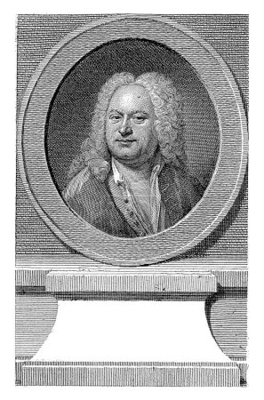 Téléchargez les photos : Portrait du compositeur et luthiste Sylvius Leopold Weiss, Bartolommeo Follin, d'après Balthasar Denner, 1740-1808 - en image libre de droit