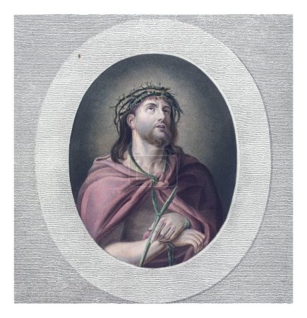 Photo for Christ Handcuffed and with Crown of Thorns, Lambertus Antonius Claessens, after Guido Reni, 1809 - Royalty Free Image