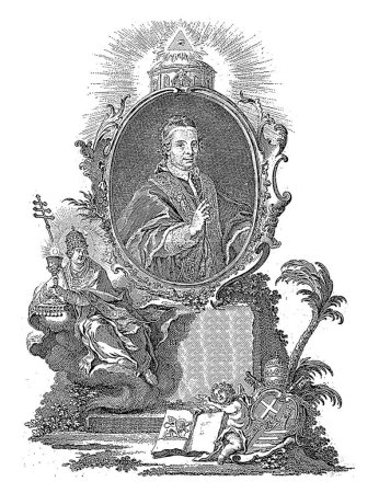 Foto de Retrato de Clemente XIII, Johann Esaias Nilson, 1758 - 1788 - Imagen libre de derechos