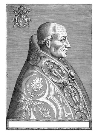 Foto de Retrato del papa Adriano VI, monogramista ARZ, en o después de 1585 - Imagen libre de derechos