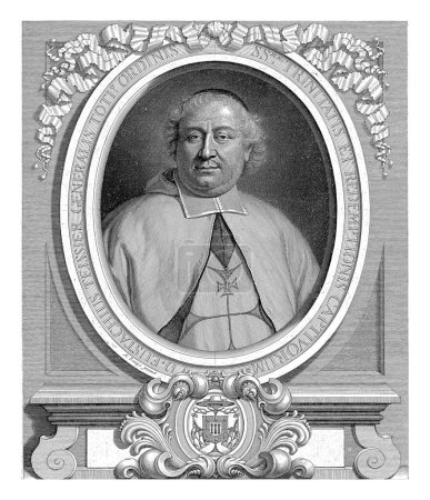 Foto de Retrato de Eustache Teissier, Maestro General de la Orden de los Trinitarios - Imagen libre de derechos