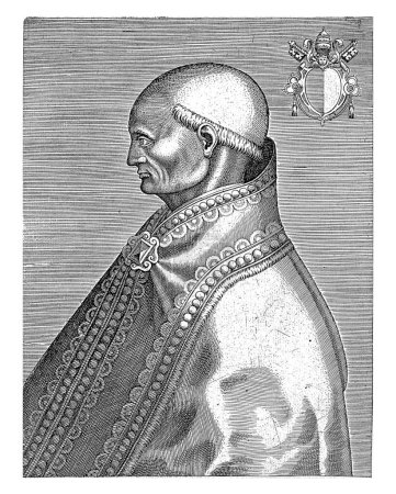 Foto de Retrato del Papa Benedicto XI, ARZ monogramista, en o después de 1585 - Imagen libre de derechos