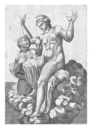 Foto de Psyche presenta a Venus, la diosa del amor, una jarra que obtuvo de Proserpina en el inframundo. - Imagen libre de derechos