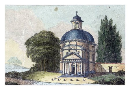 Foto de Iglesia de San José en Waterloo. Parte de un grupo de cuatro placas de edificios en las cercanías del campo de batalla de Waterloo (18 de junio de 1815)). - Imagen libre de derechos
