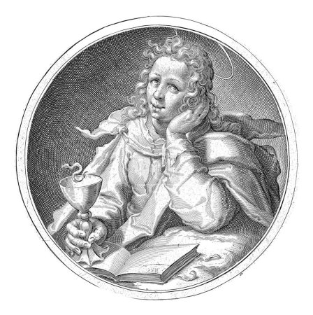 Photo for St. John the Evangelist, Zacharias Dolendo, after Jacob de Gheyn (II), c. 1596 - Royalty Free Image