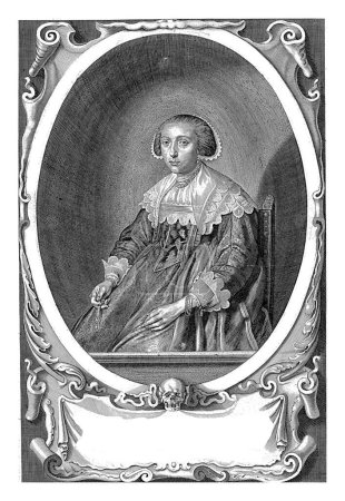 Téléchargez les photos : Portrait de Judith Cotermans, Paulus Pontius, d'après Pieter Codde, 1639, gravé à l'ancienne. - en image libre de droit