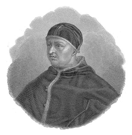 Foto de Retrato del Papa León X, Giuseppe Buccinelli, después de Rafael, 1800 - 1899 - Imagen libre de derechos