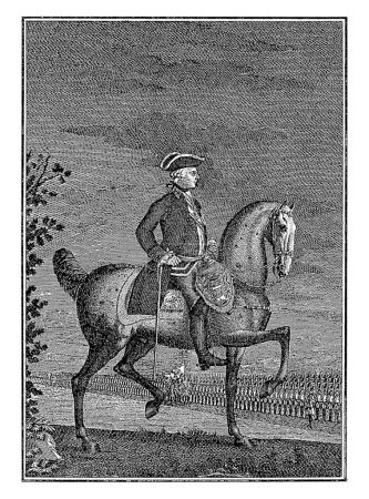 Téléchargez les photos : Portrait équestre de Joseph II, empereur allemand, Georg Mathus Probst, 1765 - 1772. - en image libre de droit