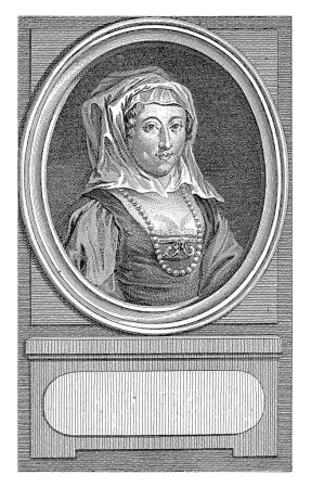 Foto de Retrato de Anna van Saksen, Reinier Vinkeles (I), después de Jacobus Buys, 1786 Retrato de Anna van Saken, segunda esposa de Guillermo I, Príncipe de Orange - Imagen libre de derechos