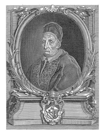 Foto de Retrato del Papa Benedicto XIII, Girolamo Rossi (II), después de Pier Leone Ghezzi, 1730 - 1762 - Imagen libre de derechos