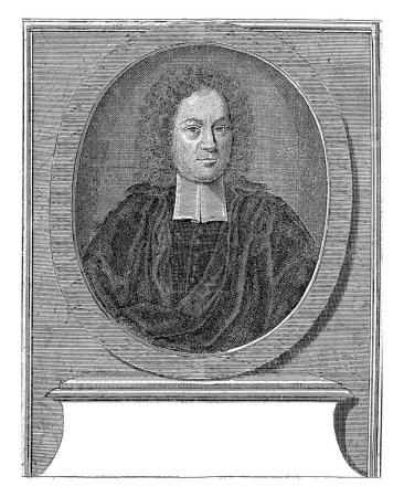 Foto de Retrato de Gottfried Arnold, Georg Paul Busch, después de Johann Heinrich Schwartz, 1716 - Imagen libre de derechos