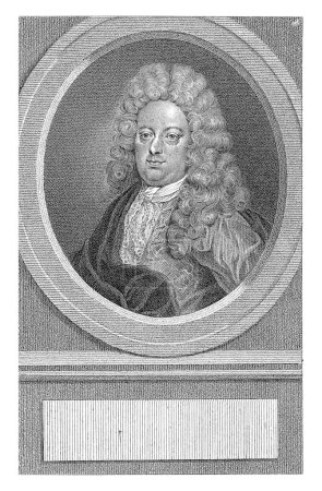 Photo for Portrait of Bruno van der Dussen, Lambertus Antonius Claessens, c. 1792 - c. 1808, vintage engraved. - Royalty Free Image