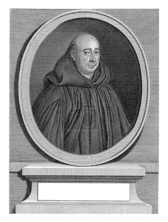 Foto de Retrato del teólogo Augustin Calmet, Nicolas Pitau (II), después de Fontaine, 1716 - Imagen libre de derechos