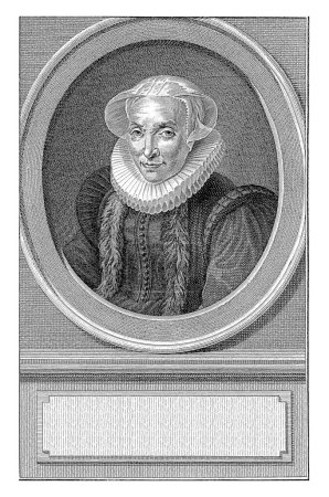 Foto de Retrato de Maria van Utrecht, Reinier Vinkeles (I), después de Michiel Jansz van Mierevelt, 1758 - 1816 Retrato de Maria van Utrecht, esposa de Johan van Oldenbarnevelt, a la edad de 63 años. - Imagen libre de derechos