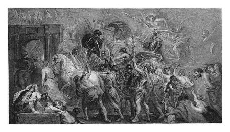 Téléchargez les photos : Henri IV entre à Paris, allégorie, Frans Lauwers, d'après Peter Paul Rubens, 1864 - 1931 - en image libre de droit