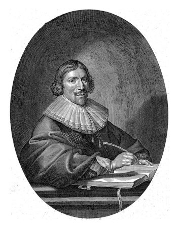 Téléchargez les photos : Portrait de Hendrik Meurs, Paulus Pontius, d'après Pieter Codde, 1639, gravé à l'ancienne. - en image libre de droit
