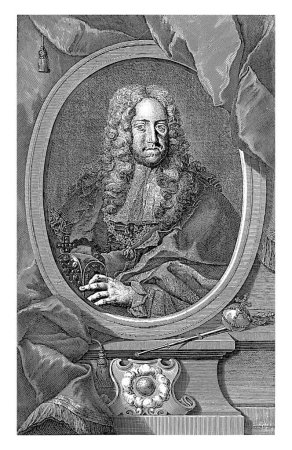 Téléchargez les photos : Portrait de l'empereur Charles VI, Andreas Schmutzer, Joseph Schmutzer, d'après Maximilien Joseph Hannl, 1710 - 1740 - en image libre de droit