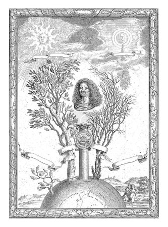Italian chemist and physician Gioseppe Francesco Borri surrounded by an allegorical representation of the deceptive qualities of the person portrayed.