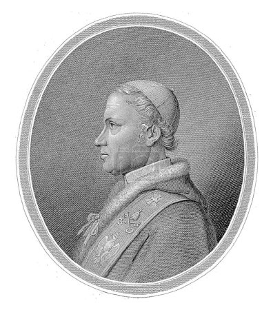 Téléchargez les photos : Portrait du Pape Léon XII, Léopold Beyer, 1823 - 1877 - en image libre de droit