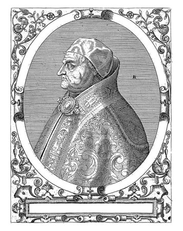 Téléchargez les photos : Portrait du Pape Pie II, Robert Boissard, 1597 - 1599 - en image libre de droit