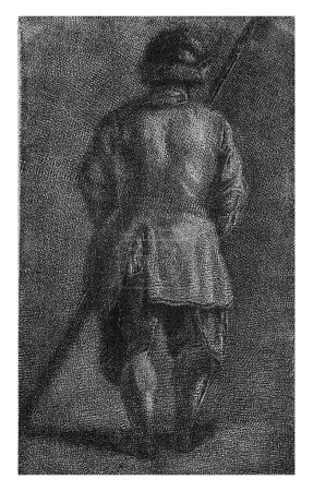 Photo for Man with stick, seen from the back, Abraham Delfos, 1741 - 1820 - Royalty Free Image