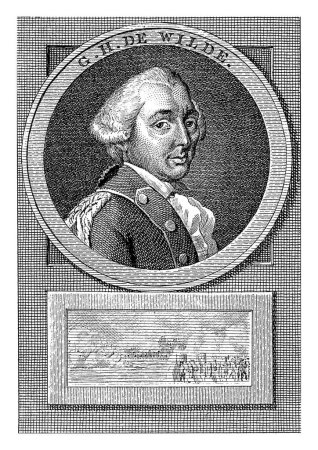 Foto de Retrato de George Hendrik de Wilde, Reinier Vinkeles (I), después de Jacobus Buys, 1783 - 1795 Retrato del teniente coronel George Hendrik de Wilde. - Imagen libre de derechos