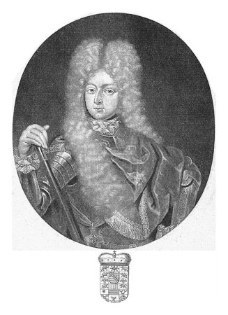 Photo for Portrait of Frederick II, Duke of Saxe-Gotha-Altenburg, Pieter Schenk (I), 1670 - 1713 - Royalty Free Image