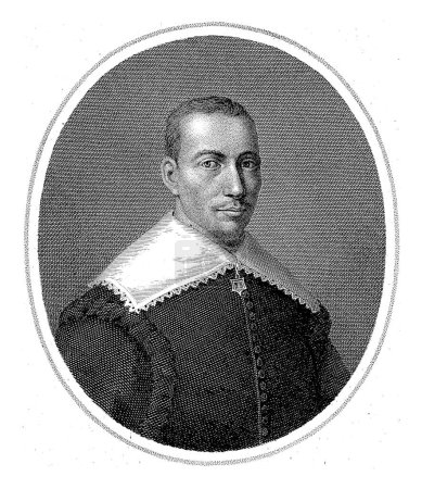 Photo for Portrait of the seventeenth century Frisian poet Gysbert Japicx. - Royalty Free Image