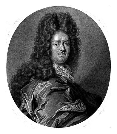Téléchargez les photos : Portrait du professeur allemand Christian Thomas, Pieter Schenk (I), 1670-1713 - en image libre de droit