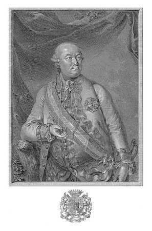 Téléchargez les photos : Portret van Andreas Hadik von Futak, Johann Ernst Mansfeld, d'après George Weikert, 1749-1796 - en image libre de droit