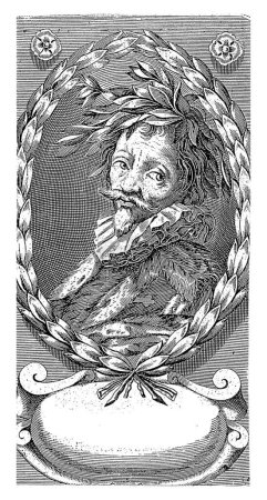 Photo for Portrait of Writer Giovanni Battista Marino, Monogrammist CIP, after Simon Vouet, c. 1600 - c. 1699 - Royalty Free Image