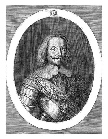 Téléchargez les photos : Portrait de Guido Villa, marquis et général de Savoie, Giovanni Georgi, 1600 - 1699, gravé vintage. - en image libre de droit