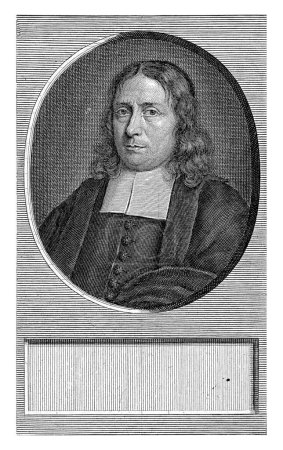 Téléchargez les photos : Portrait de Rudolf van Sanen, Pieter van Gunst, 1659 - 1731 Rudolf van Sanen, pasteur néerlandais. - en image libre de droit