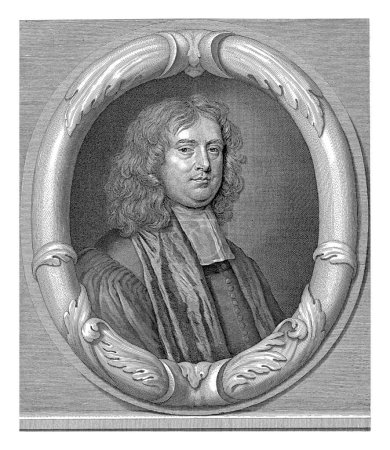 Foto de Retrato de John Tillotson, arzobispo de Canterbury, Abraham Bloteling, después de Peter Lely (Sir), 1672 - 1678 - Imagen libre de derechos