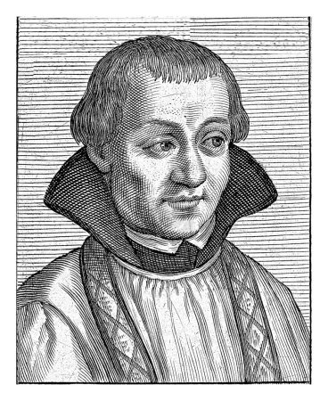 Téléchargez les photos : Portrait de H. Nicolaas Poppel, Jacob Matham, 1617 - 1618 Portrait de saint Nicolaas Poppel, l'un des dix-neuf martyrs catholiques de Gorinchem. - en image libre de droit