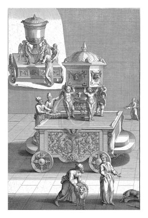Photo for Copper Wax Vessel or Rinsing Basin from the Temple of Solomon, Francois van Bleyswijck, 1681 - 1746 Copper wax vessel or basin from the Temple of Solomon for cleaning the offerings and vessels. - Royalty Free Image